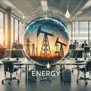 Energy Law Image of Oil Wells over Conference Room